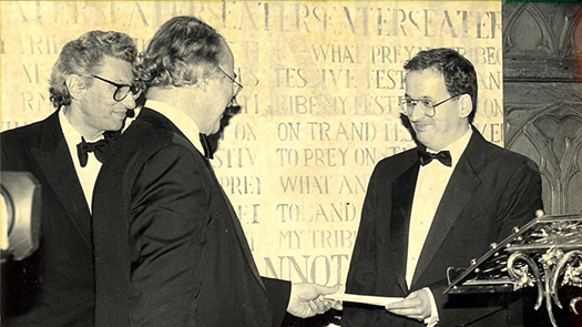 Roddy Doyle receives the Booker Prize 1993