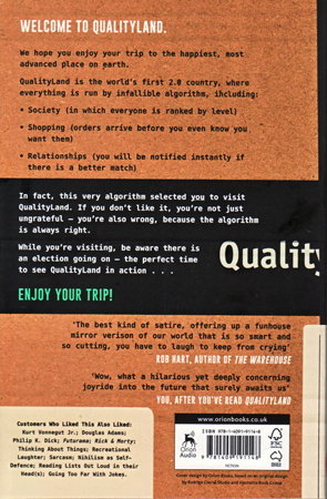 QualityLand by Marc-Uwe Kling - back cover
