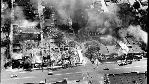 Destruction of the Detroit Riots, 1967