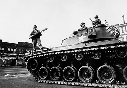 A tank used in the Detroit Riots