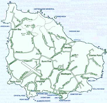 Norfolk Island Map