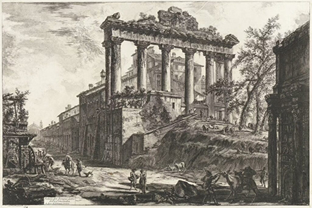 Veduta del Tempio Detto Della Concordia by Giovanni Battista Piranesi, 1774