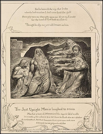 Job Rebuked by his Friends - William Blake, 1825