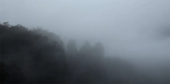 The Three Sisters in Mist