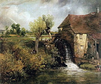 Parthams Mill, John Constable, 1824