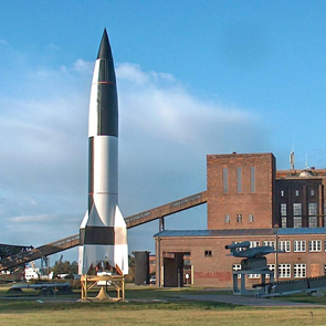 A replica V2 rocket