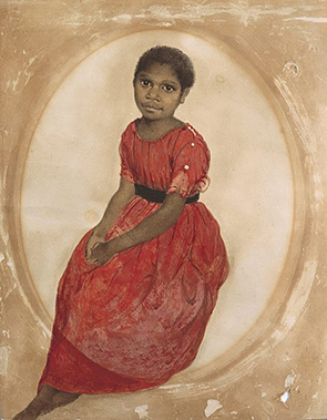Mathinna by Thomas Bock, 1842