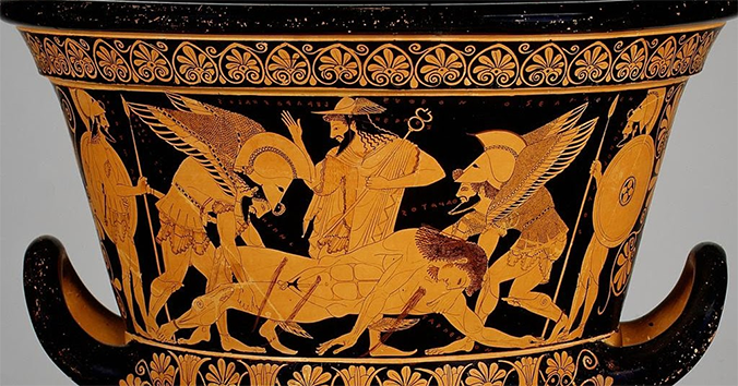 ‘Sarpedon Krater’ by Ephroinius, circa 510 BCE