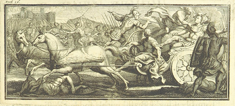 ‘The Death of Patroclus’, Illustration from page 265 of The Iliad of Homer, translated by Alexander Pope